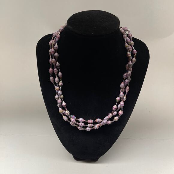 Vintage Bead For Life Multi Color Soft Silicone Beaded Purple Hexagon Shape B#6 - Picture 6 of 11